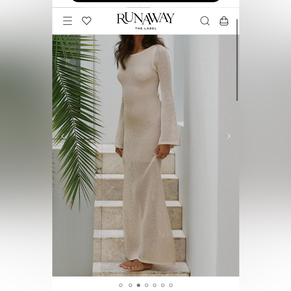 Runaway the label Seven wonders Rosalie maxi dress - sand L